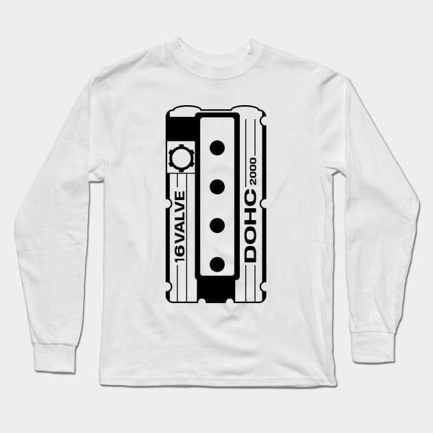 4G63 Valve Cover Long Sleeve T-Shirt by GoldenTuners